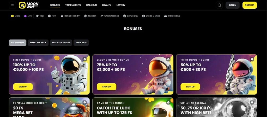 moonwin casino Gameplay